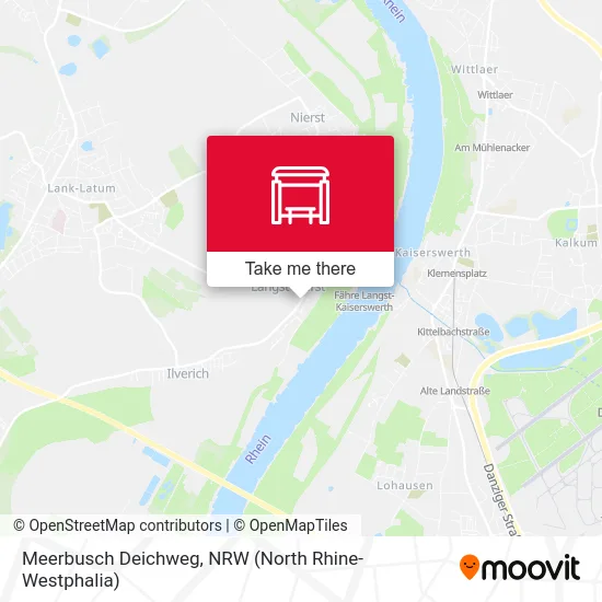 Meerbusch Deichweg map