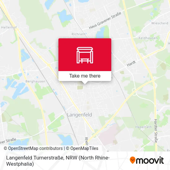 Карта Langenfeld Turnerstraße