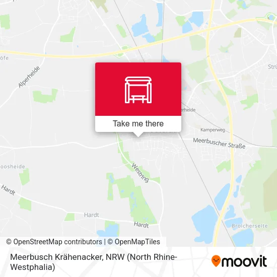 Карта Meerbusch Krähenacker