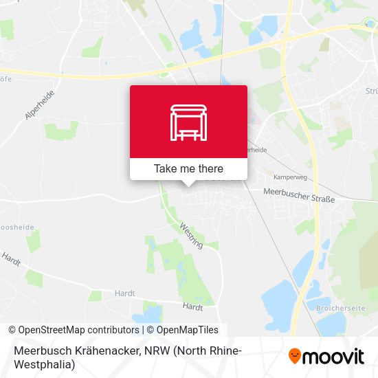 Meerbusch Krähenacker map