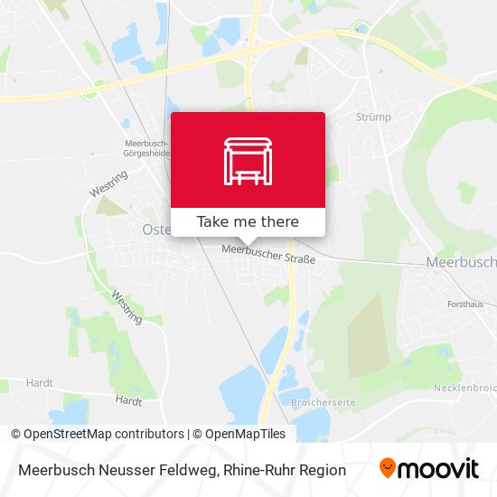 Meerbusch Neusser Feldweg map