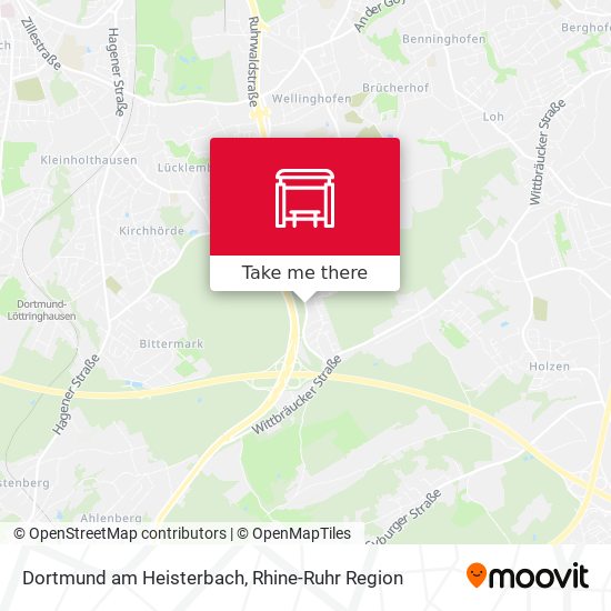 Dortmund am Heisterbach map