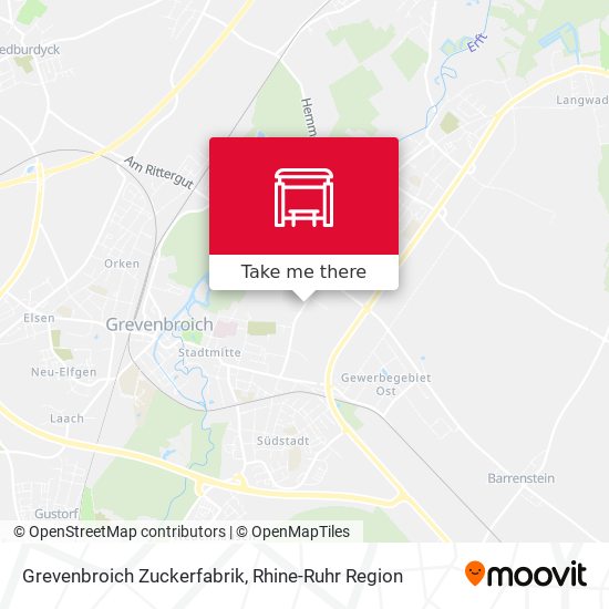Grevenbroich Zuckerfabrik map