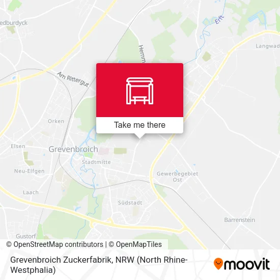 Карта Grevenbroich Zuckerfabrik