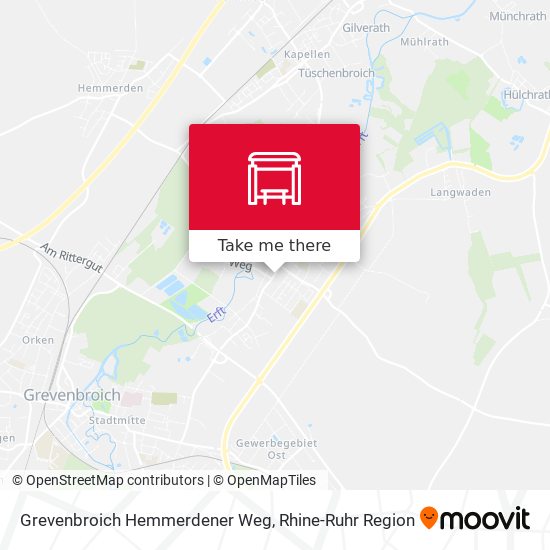 Grevenbroich Hemmerdener Weg map