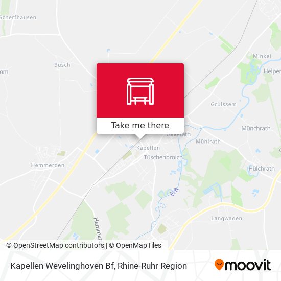 Kapellen Wevelinghoven Bf map