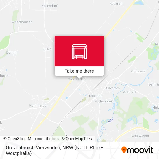 Карта Grevenbroich Vierwinden