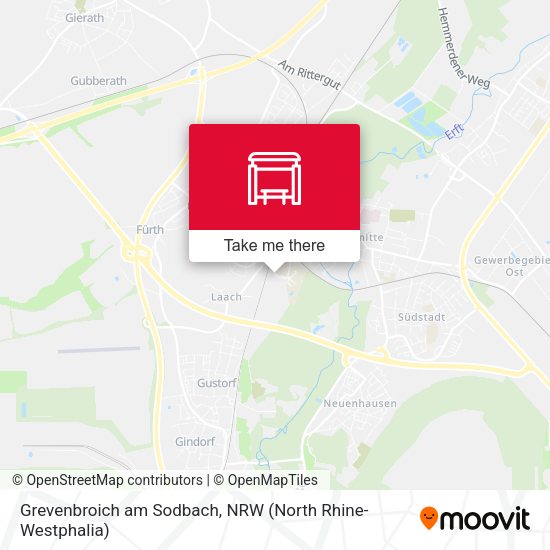 Карта Grevenbroich am Sodbach