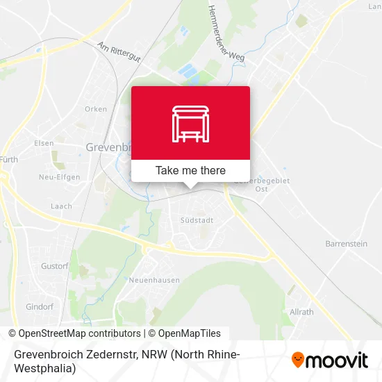 Карта Grevenbroich Zedernstr