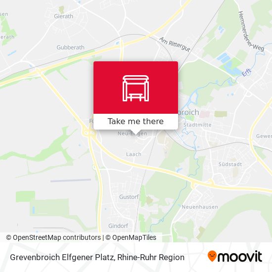 Grevenbroich Elfgener Platz map