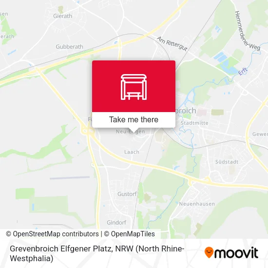 Карта Grevenbroich Elfgener Platz