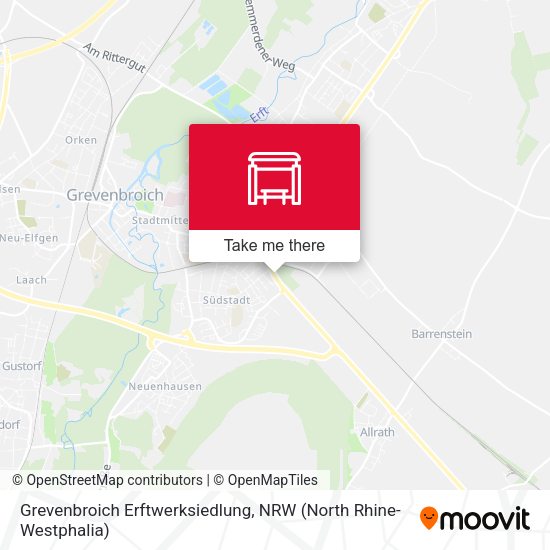 Карта Grevenbroich Erftwerksiedlung