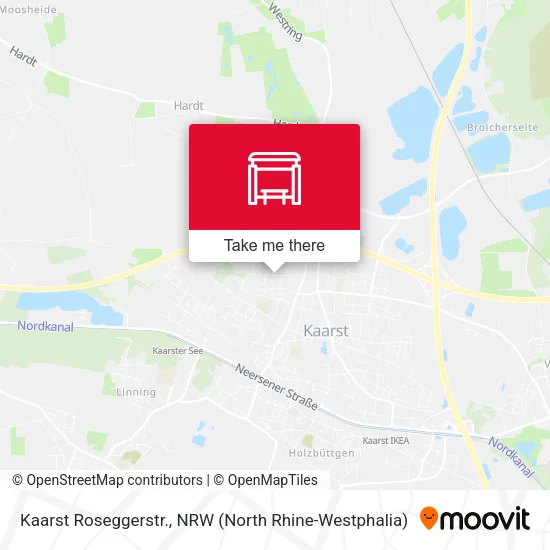 Карта Kaarst Roseggerstr.