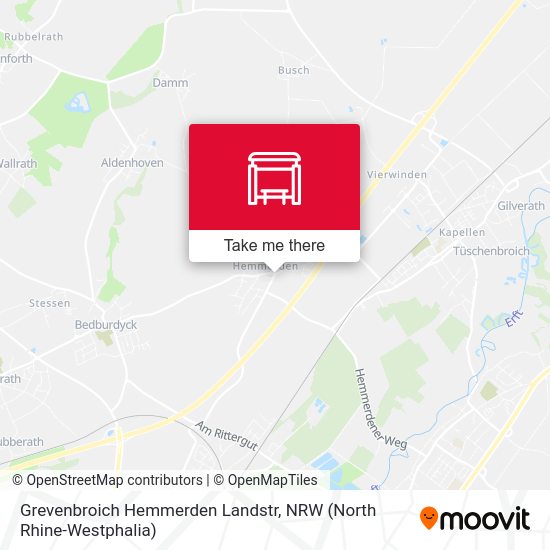 Grevenbroich Hemmerden Landstr map