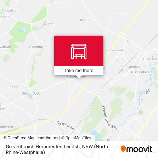 Grevenbroich Hemmerden Landstr map
