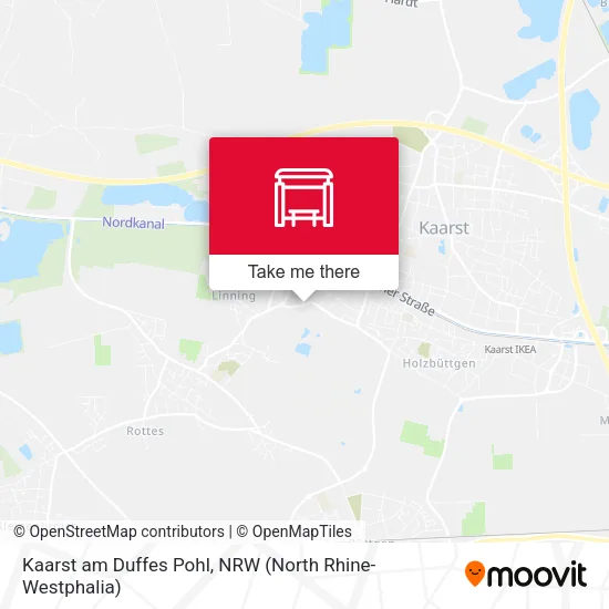 Карта Kaarst am Duffes Pohl