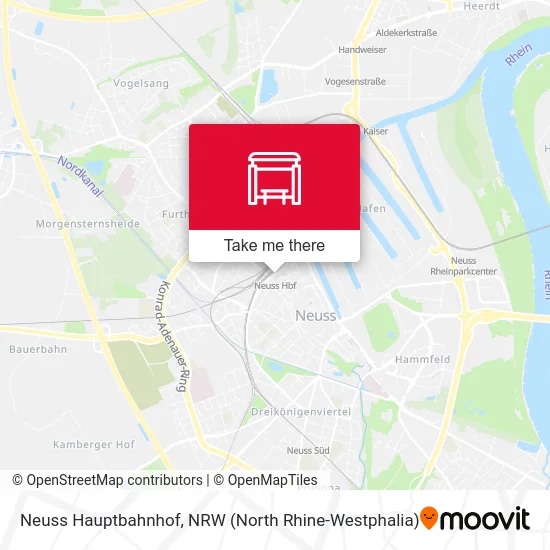 Neuss Hauptbahnhof map
