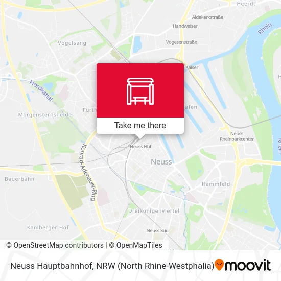 Neuss Hauptbahnhof map