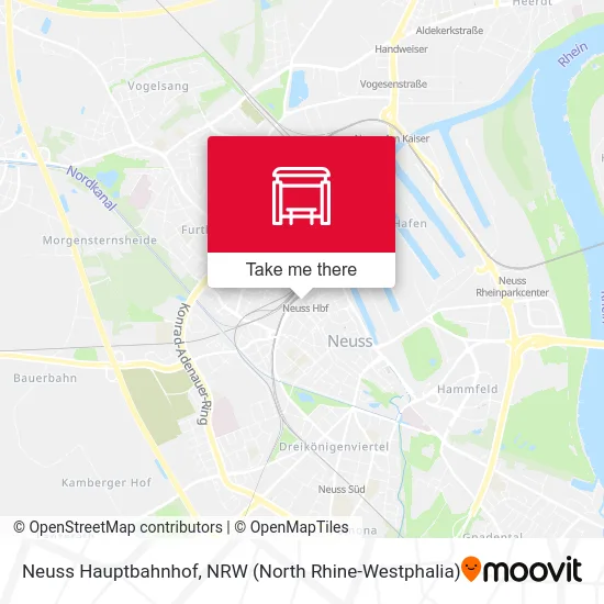 Neuss Hauptbahnhof map