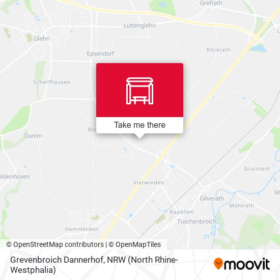 Grevenbroich Dannerhof map