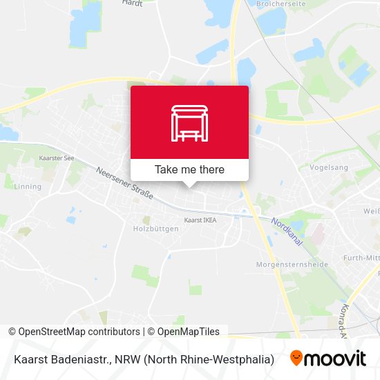 Карта Kaarst Badeniastr.