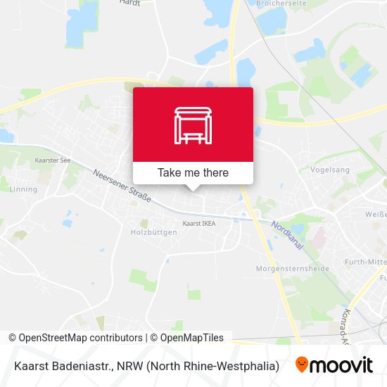 Карта Kaarst Badeniastr.