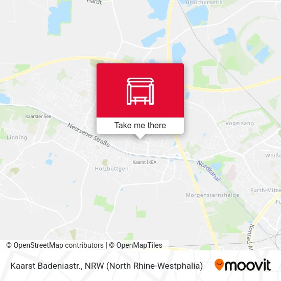 Карта Kaarst Badeniastr.