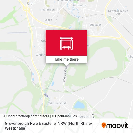 Карта Grevenbroich Rwe Baustelle