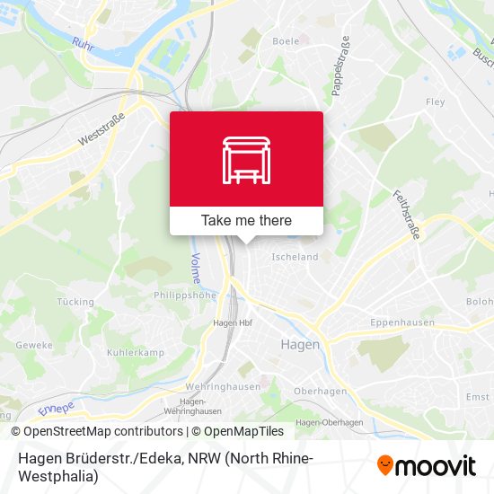 Карта Hagen Brüderstr./Edeka