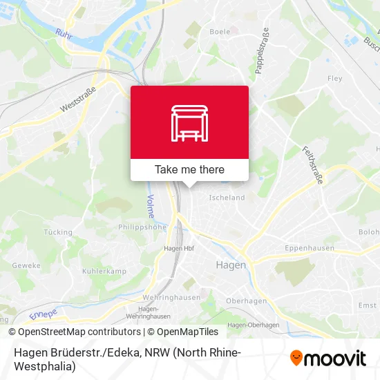 Карта Hagen Brüderstr./Edeka