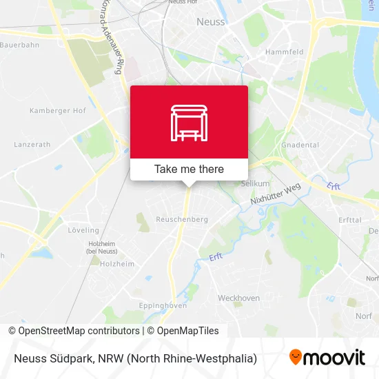 Neuss Südpark map