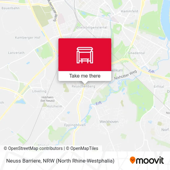 Neuss Barriere map