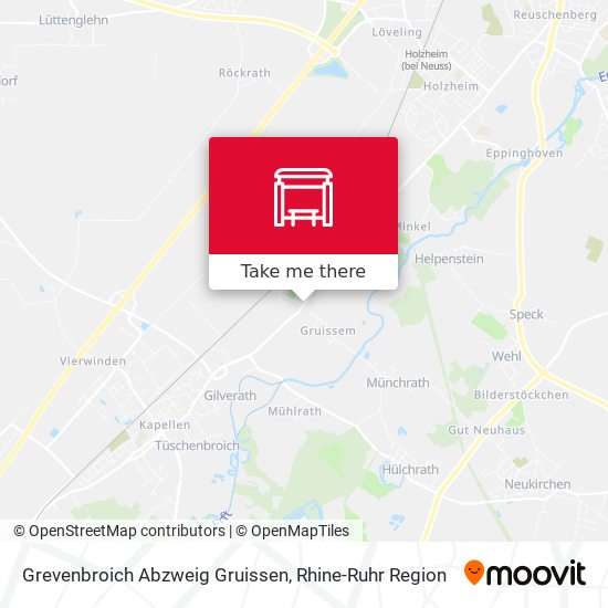 Grevenbroich Abzweig Gruissen map