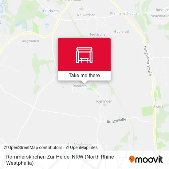 Карта Rommerskirchen Zur Heide
