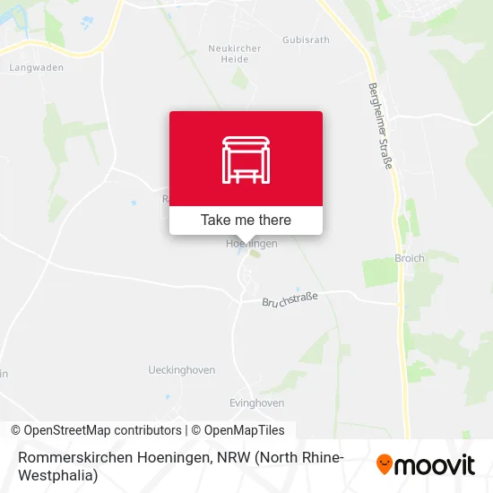 Rommerskirchen Hoeningen map