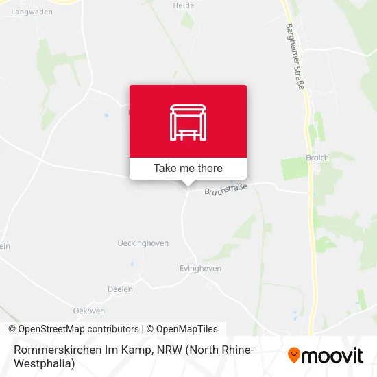 Карта Rommerskirchen Im Kamp