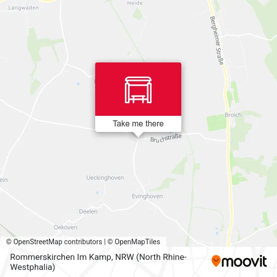Карта Rommerskirchen Im Kamp