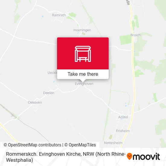 Rommerskch. Evinghoven Kirche map