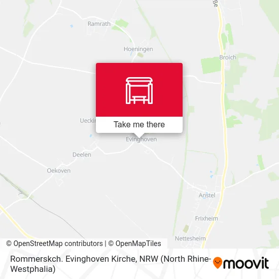 Rommerskch. Evinghoven Kirche map