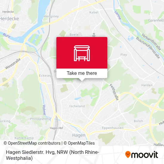 Hagen Siedlerstr. Hvg map