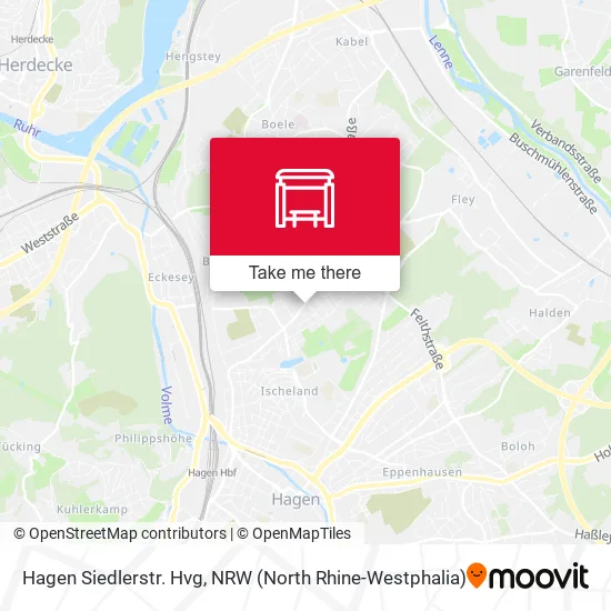 Карта Hagen Siedlerstr. Hvg