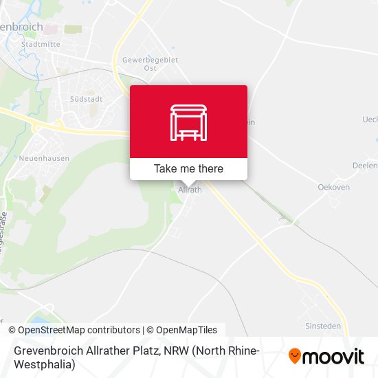 Карта Grevenbroich Allrather Platz