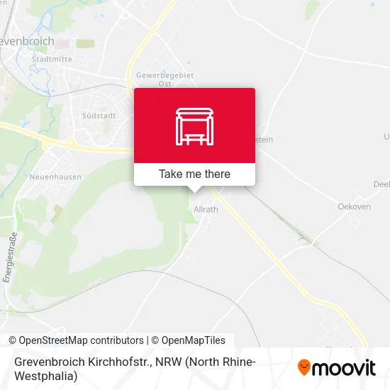 Карта Grevenbroich Kirchhofstr.