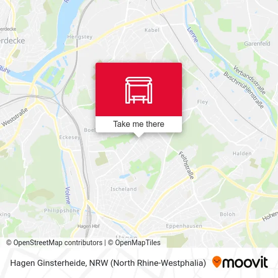 Hagen Ginsterheide map