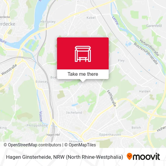 Hagen Ginsterheide map