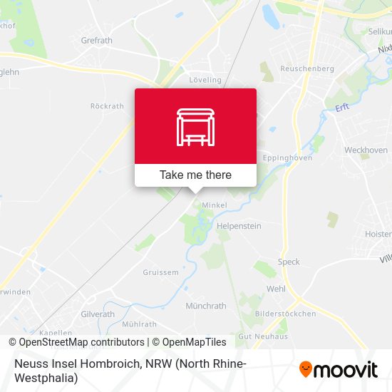 Neuss Insel Hombroich map