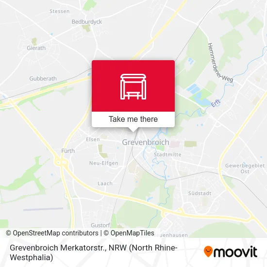 Карта Grevenbroich Merkatorstr.