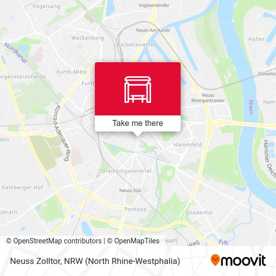 Neuss Zolltor map