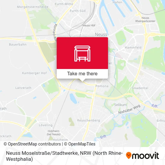 Neuss Moselstraße/Stadtwerke map