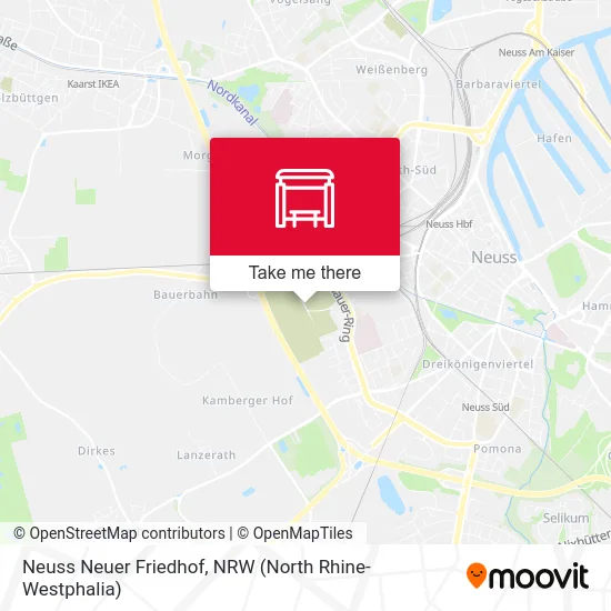 Neuss Neuer Friedhof map